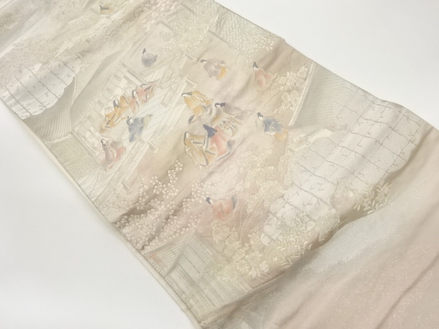 JAPANESE KIMONO / VINTAGE FUKURO OBI / WOVEN MANSION & JUNIHITOE